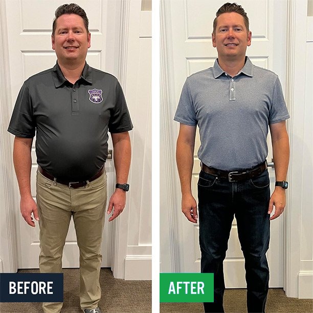 Aaron before and after