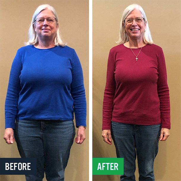 Joyce before and after